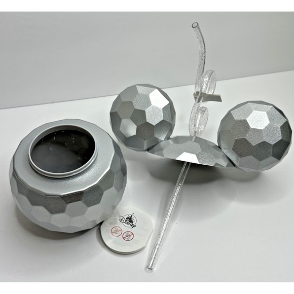 Disney Other - Walt Disney World Epcot Mickey Mouse Ears Drink Cup Straw Spaceship Earth